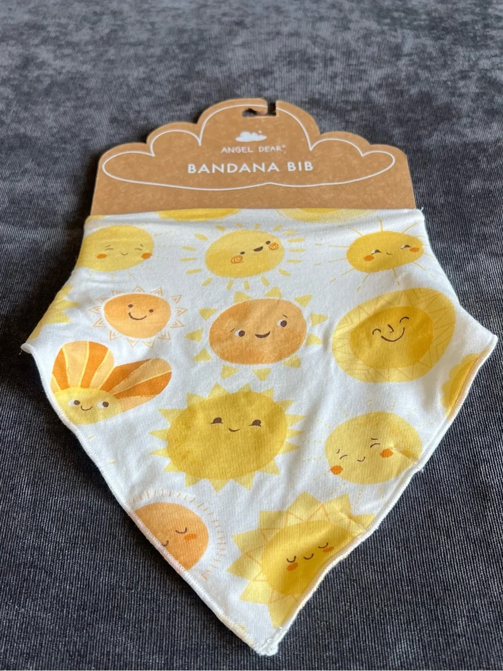 NWT Angel Dear Sunshine Bandana Bib